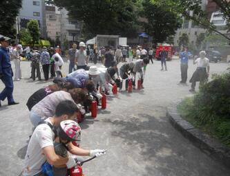 写真:防災訓練