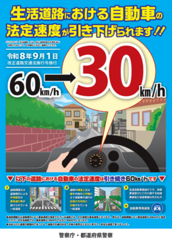 法定速度引き下げ